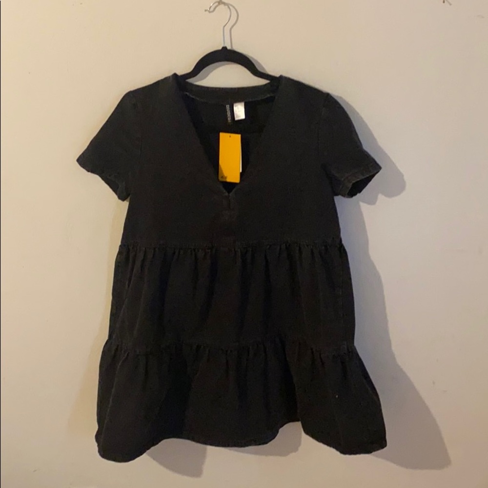 H&M Dark Denim Babydoll Dress